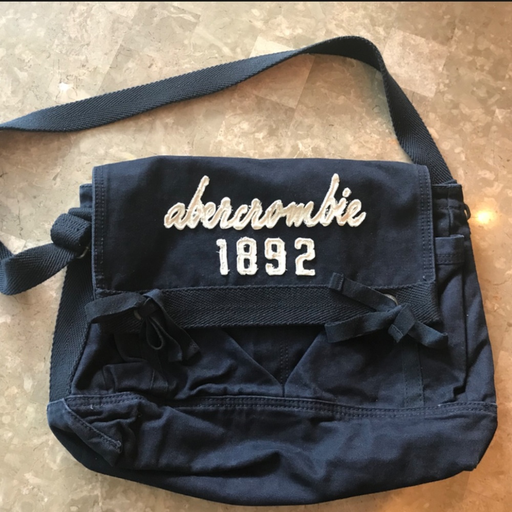 Abercrombie Navy Messenger Bag